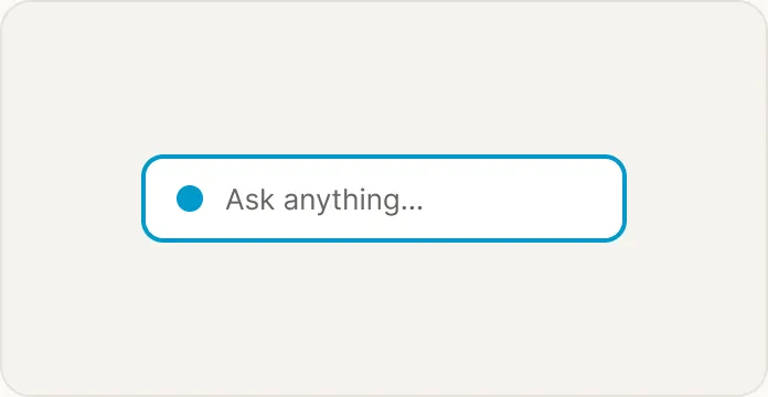 Inline search bar